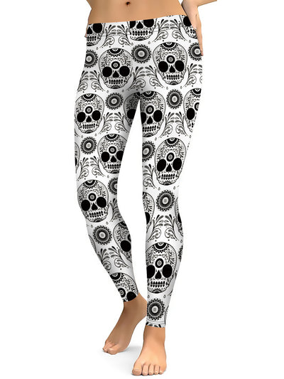 Inked Sugar Skull Leggings