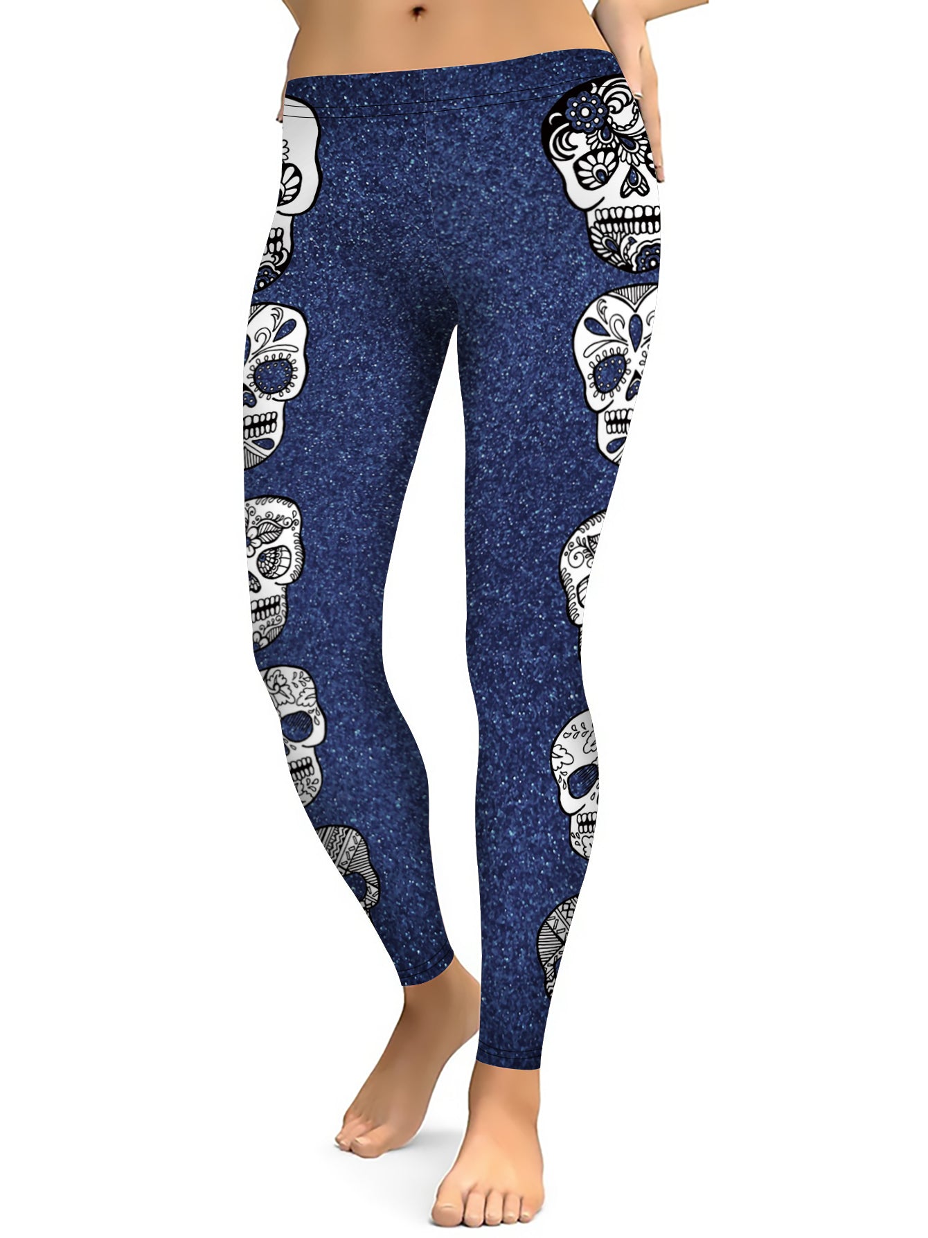 Glitter Calavera Leggings