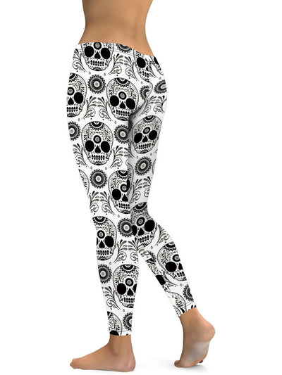 Inked Sugar Skull Leggings