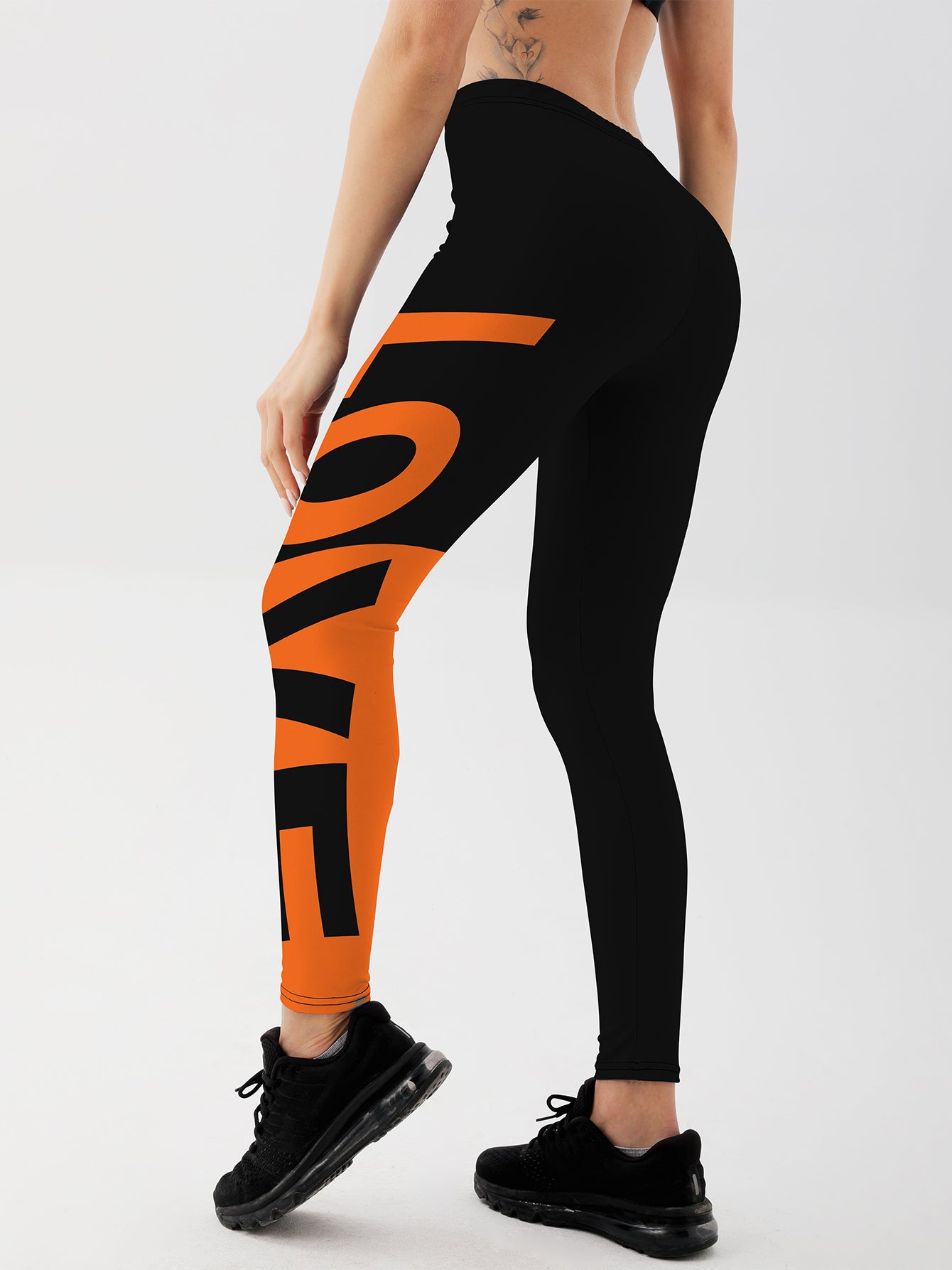 Orange Love Bound Leggings