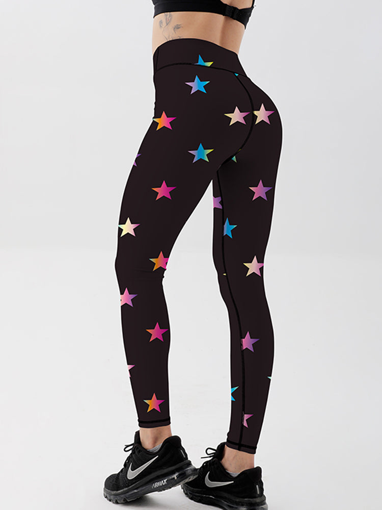 Rainbow Stars Move Leggings