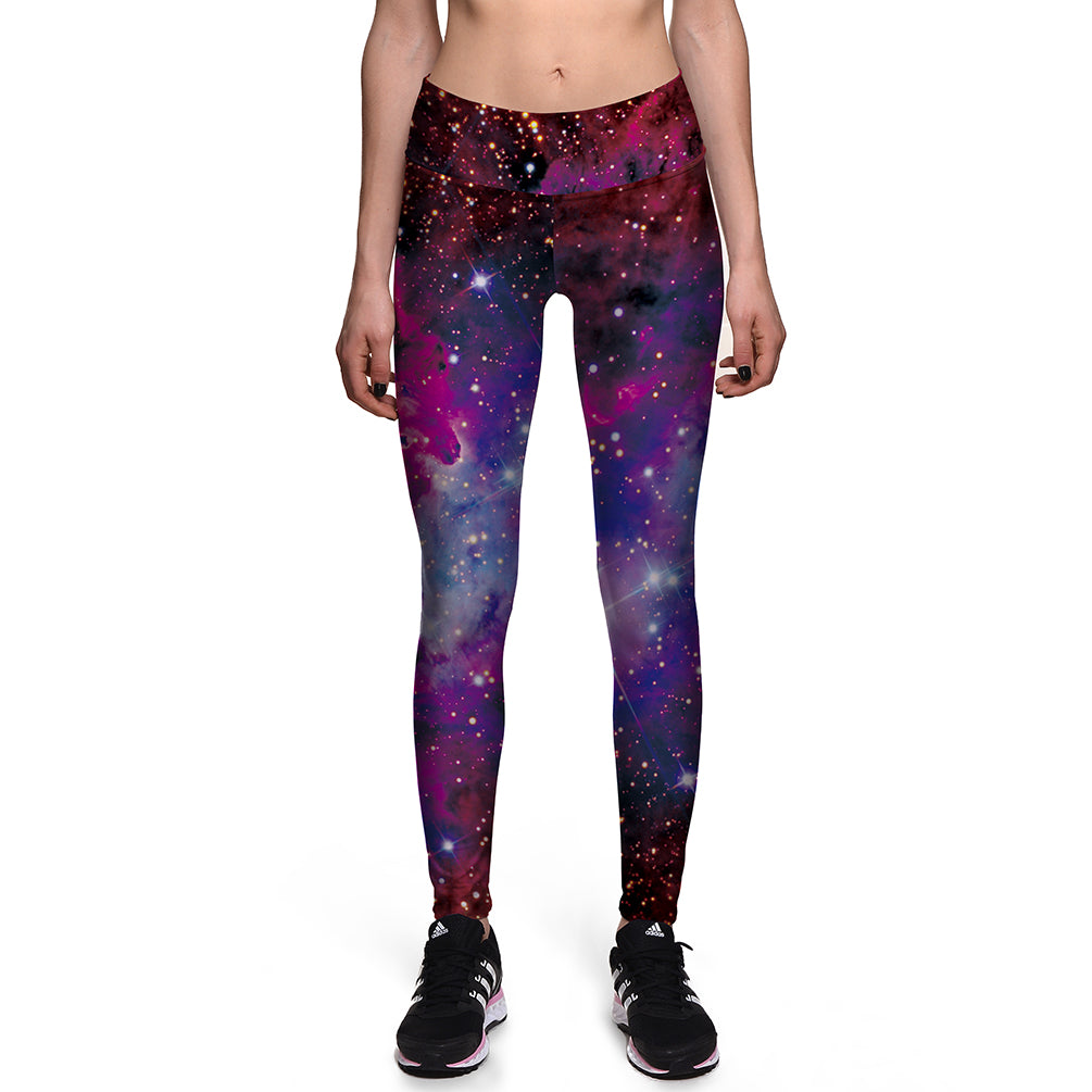 LotusX™ Purple Galaxy Leggings