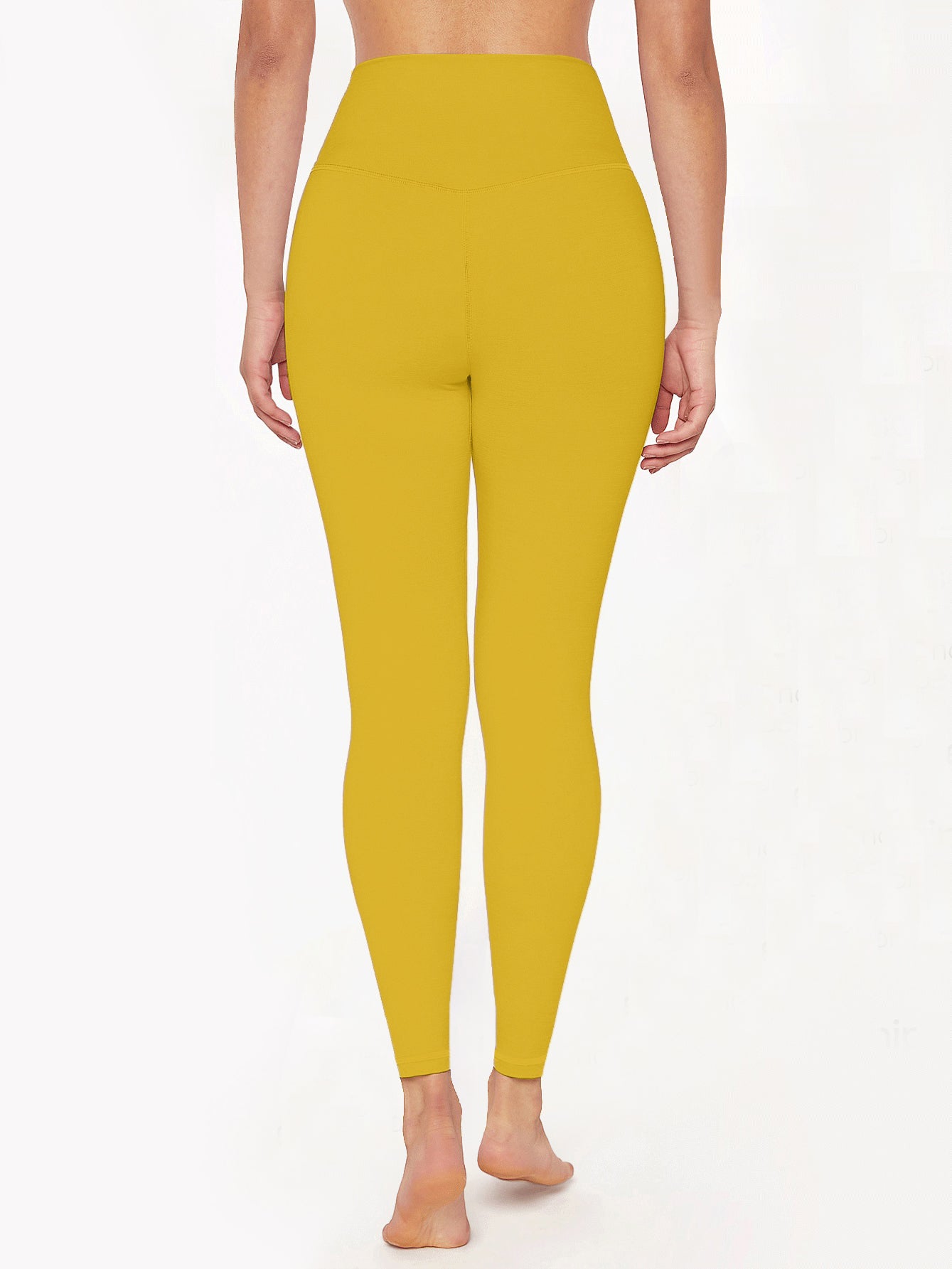 Yellow Cross Waist Leggings