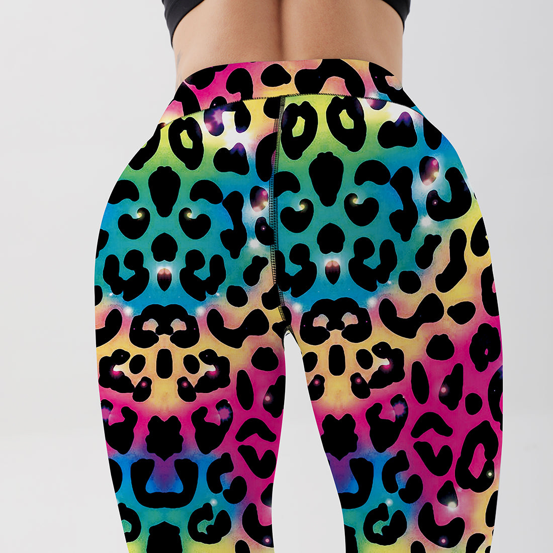 Sparkling Rainbow Leopard Move Leggings