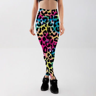 Sparkling Rainbow Leopard Move Leggings